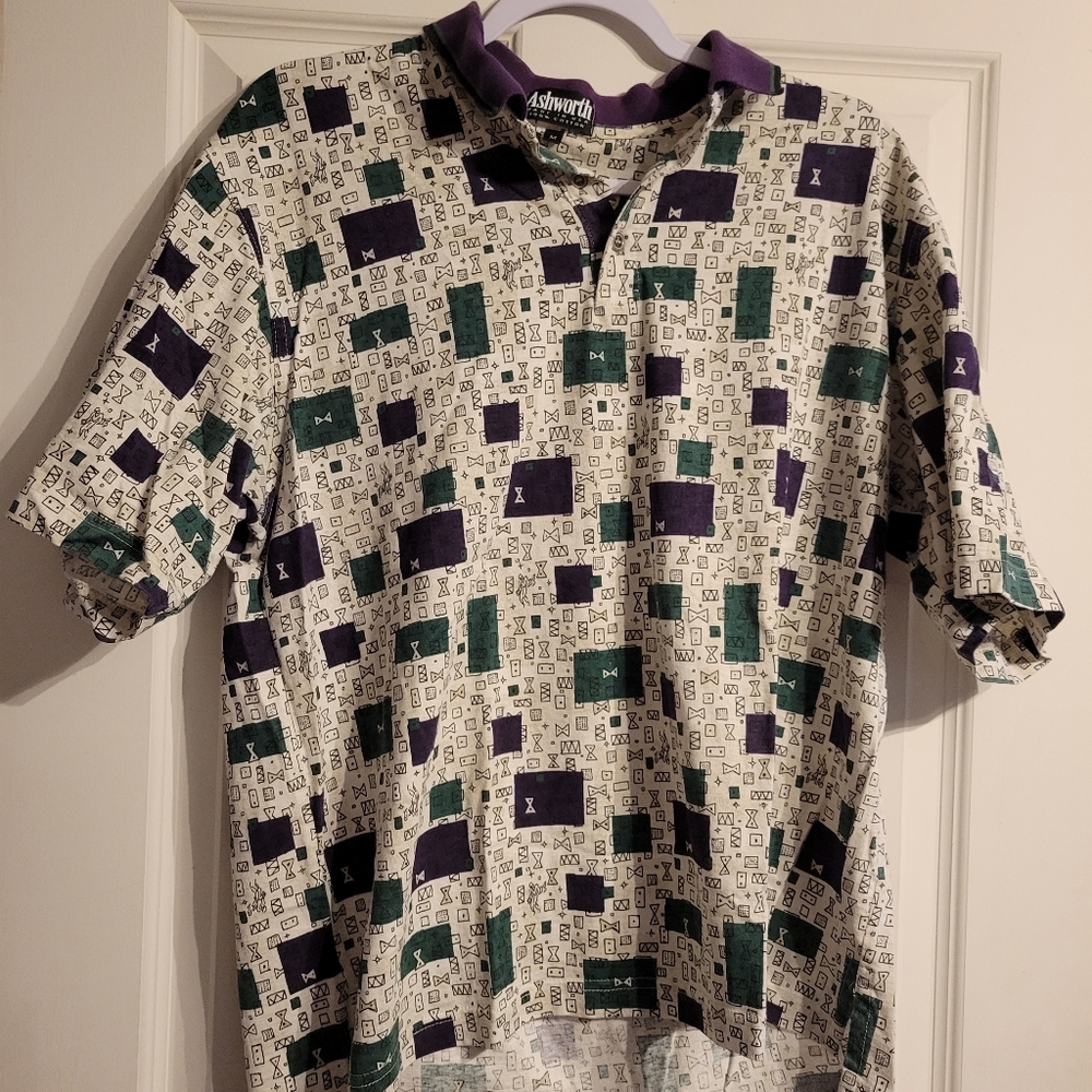 Men Patterned Vintage Polo